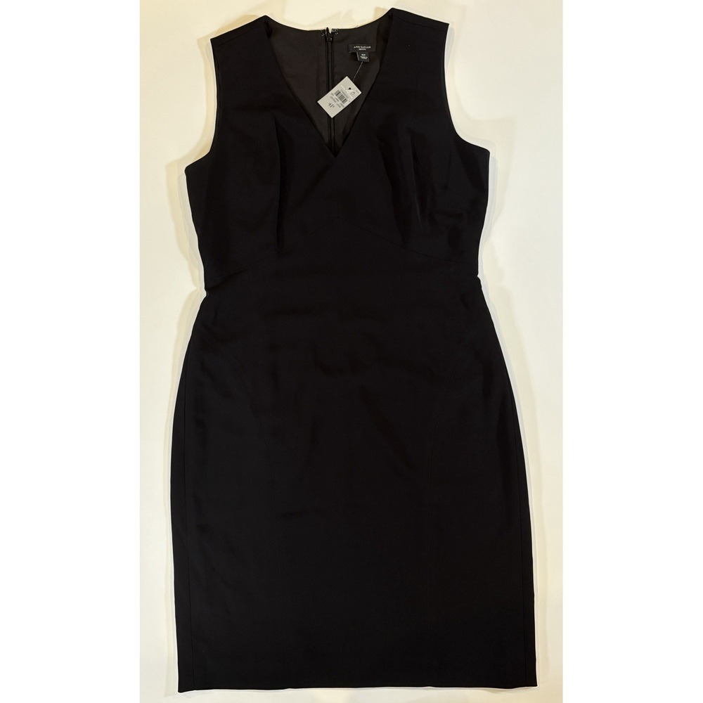 Ann Taylor Petite Black Lace Sleeveless Dress Bodycon Cocktail Party 4P NWT